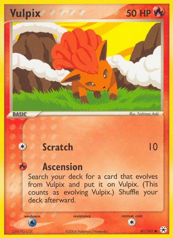 Vulpix 81/101 Hidden Legends Pokémon card