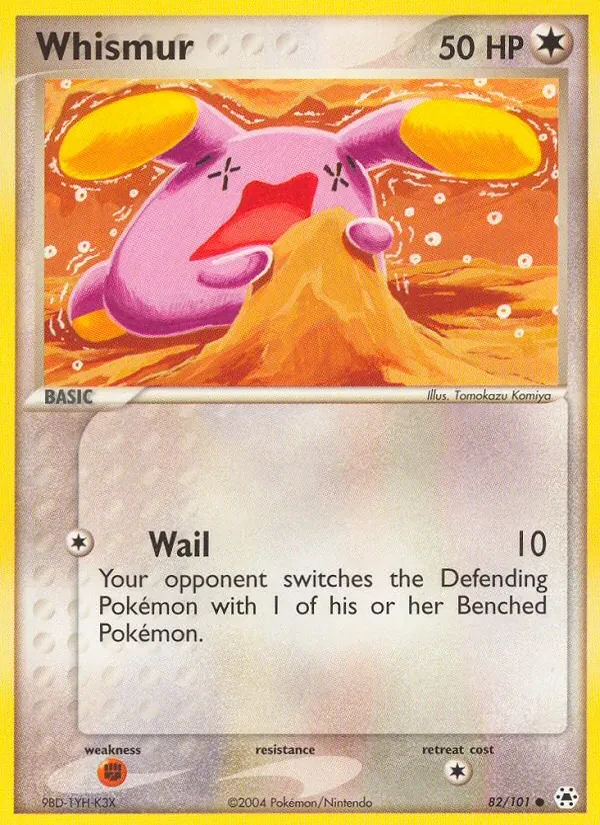 Whismur 82/101 Hidden Legends Pokémon card