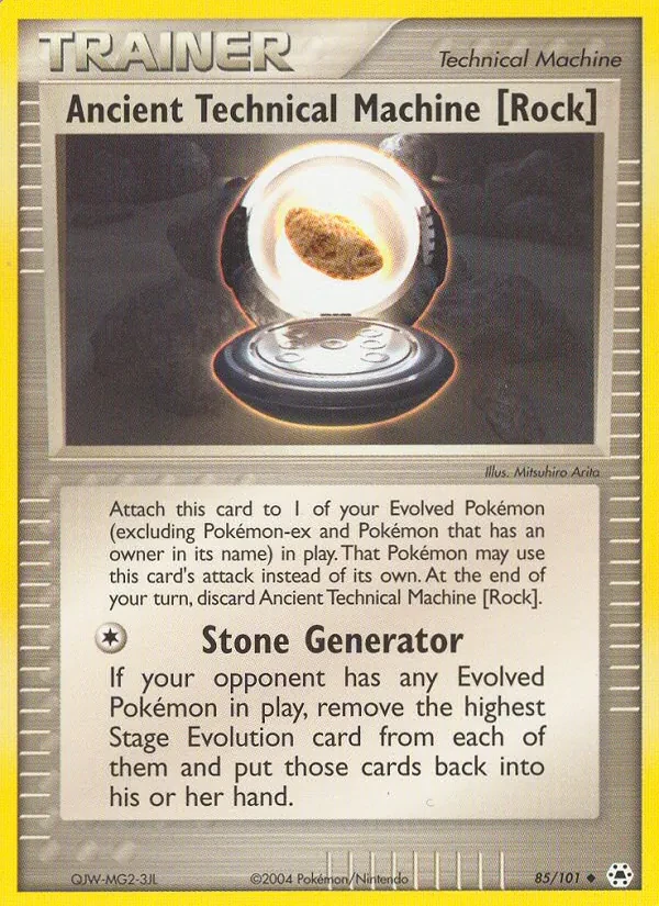 Ancient Technical Machine [Rock] 85/101 Hidden Legends Pokémon Karte