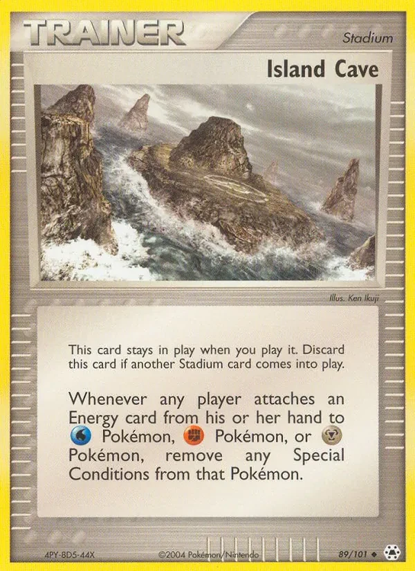 Island Cave 89/101 Hidden Legends Pokémon card