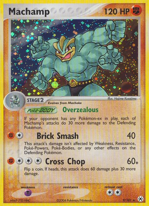 Machamp 9/101 Hidden Legends Pokémon Karte