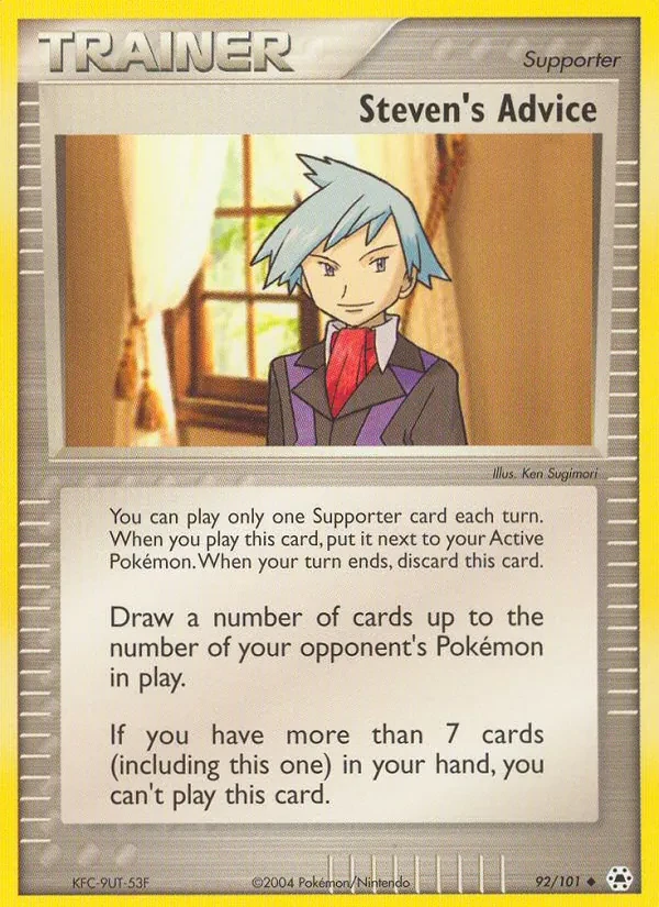 Steven's Advice 92/101 Hidden Legends Pokémon card