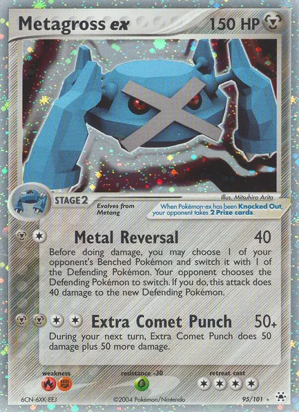Metagross ex 95/101 Hidden Legends Pokémon card