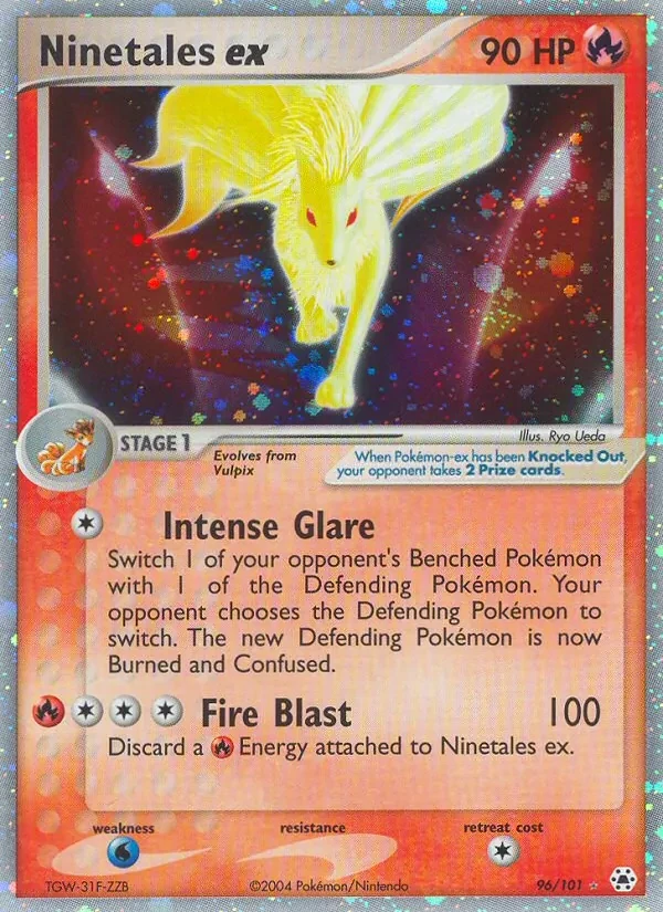 Ninetales ex 96/101 Hidden Legends Pokémon card