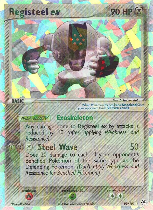 Registeel ex 99/101 Hidden Legends Pokémon card