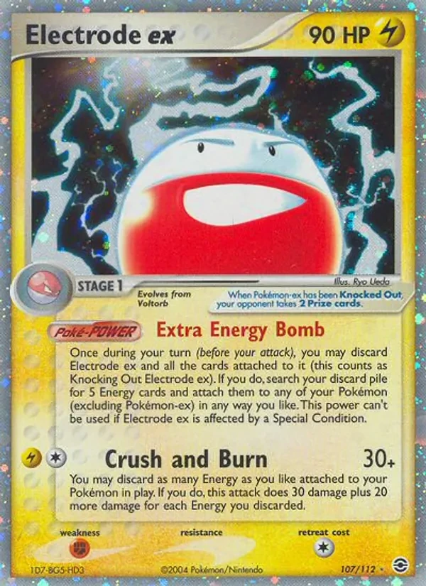 Electrode ex 107/112 FireRed & LeafGreen Pokémon card