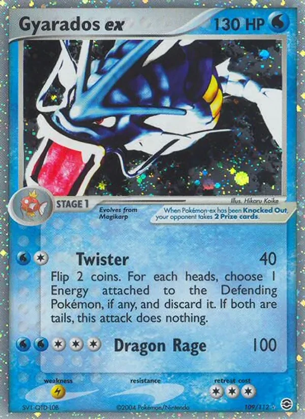 Gyarados ex 109/112 FireRed & LeafGreen Pokémon card