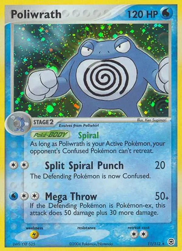 Poliwrath 11/112 FireRed & LeafGreen Pokémon card