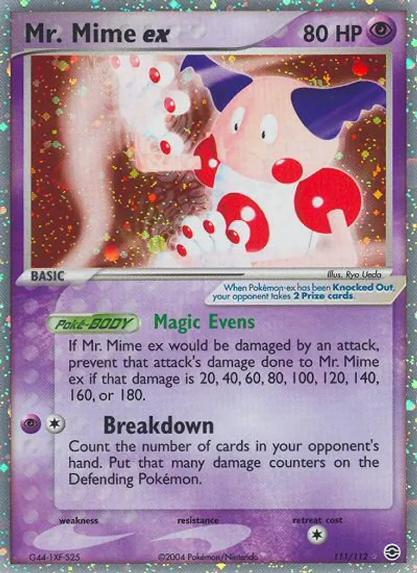 Mr. Mime ex 111/112 FireRed & LeafGreen Pokémon card