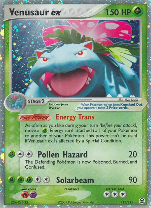 Venusaur ex 112/112 FireRed & LeafGreen Pokémon card