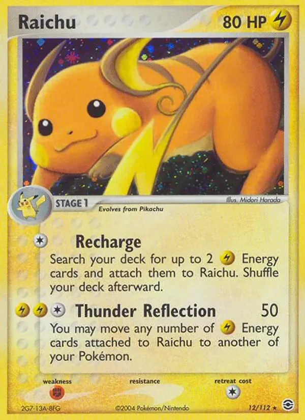 Raichu 12/112 FireRed & LeafGreen Pokémon Karte