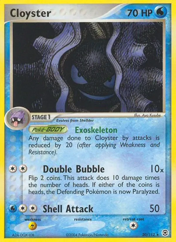Cloyster 20/112 FireRed & LeafGreen Pokémon card
