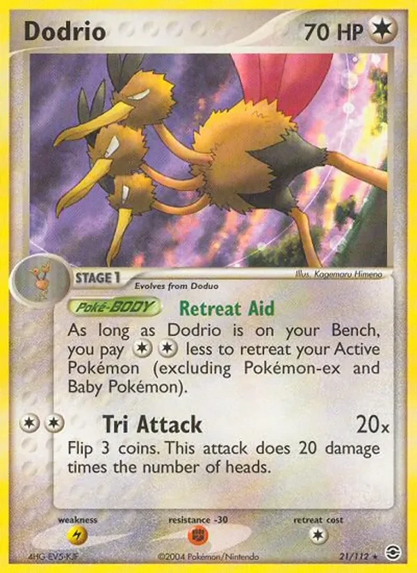 Dodrio 21/112 FireRed & LeafGreen Pokémon card