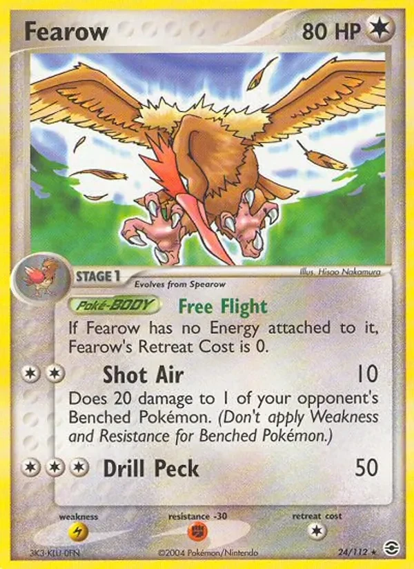 Fearow 24/112 FireRed & LeafGreen Pokémon card