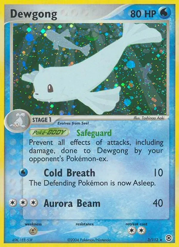 Dewgong 3/112 FireRed & LeafGreen Pokémon card