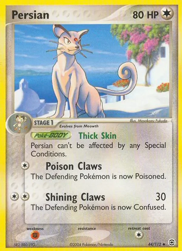 Persian 44/112 FireRed & LeafGreen Pokémon card