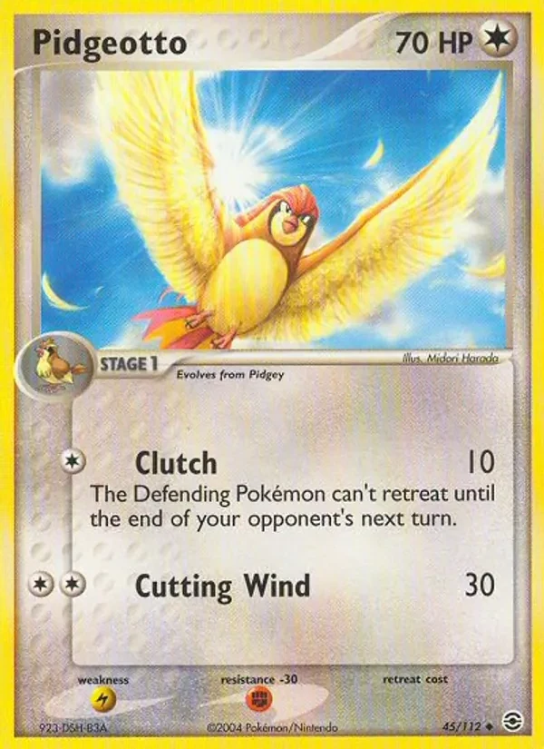 Pidgeotto 45/112 FireRed & LeafGreen Pokémon card