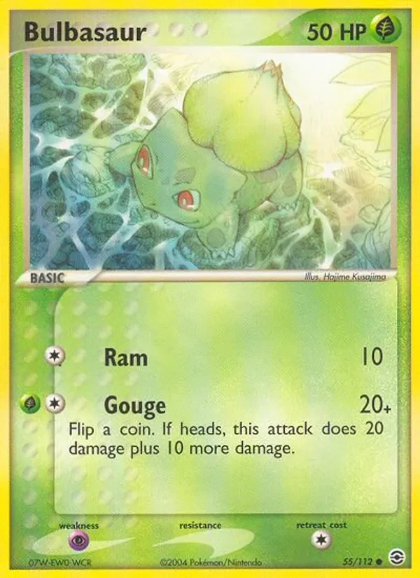 Bulbasaur 55/112 FireRed & LeafGreen Pokémon card