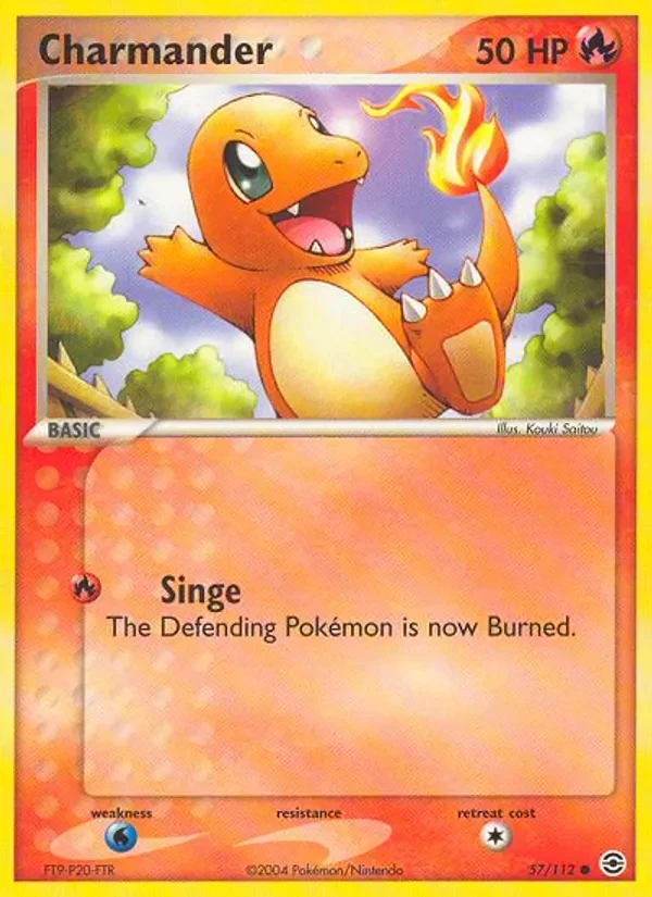 Charmander 57/112 FireRed & LeafGreen Pokémon card