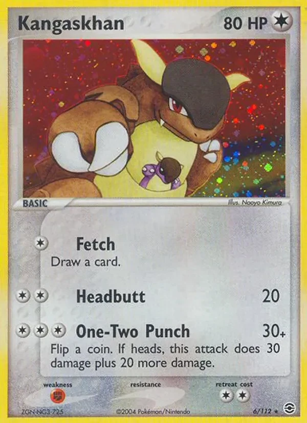 Kangaskhan 6/112 FireRed & LeafGreen Pokémon card