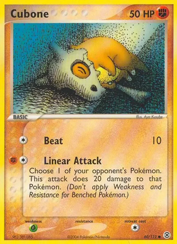 Cubone 60/112 FireRed & LeafGreen Pokémon card
