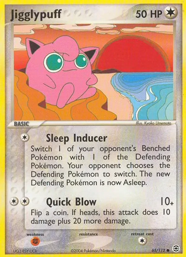 Jigglypuff 65/112 FireRed & LeafGreen Pokémon card