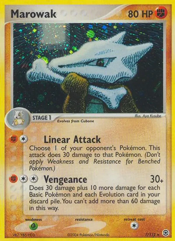 Marowak 7/112 FireRed & LeafGreen Pokémon card