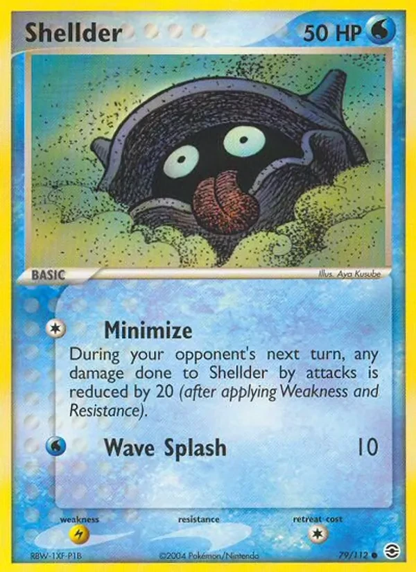 Carta Pokémon Shellder 79/112 FireRed & LeafGreen