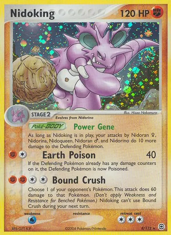 Nidoking 8/112 FireRed & LeafGreen Pokémon Karte