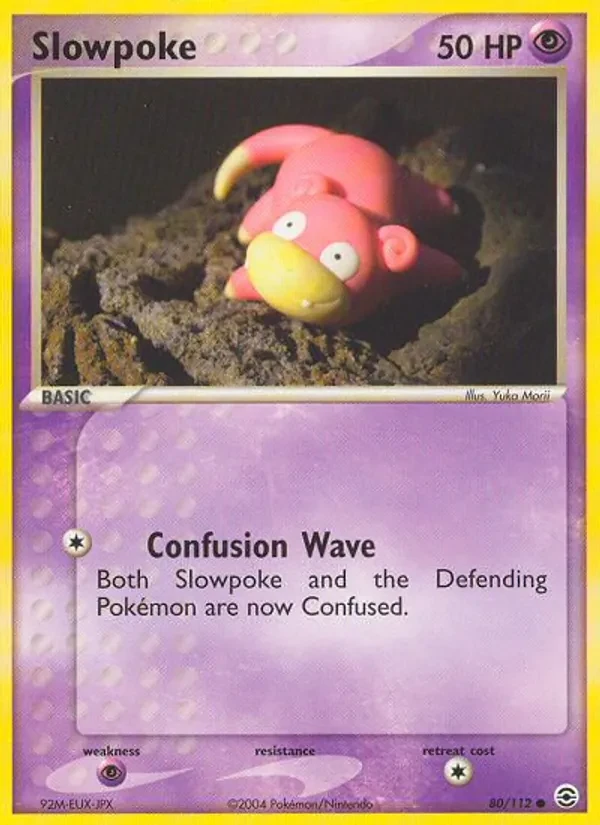 Slowpoke 80/112 FireRed & LeafGreen Pokémon card