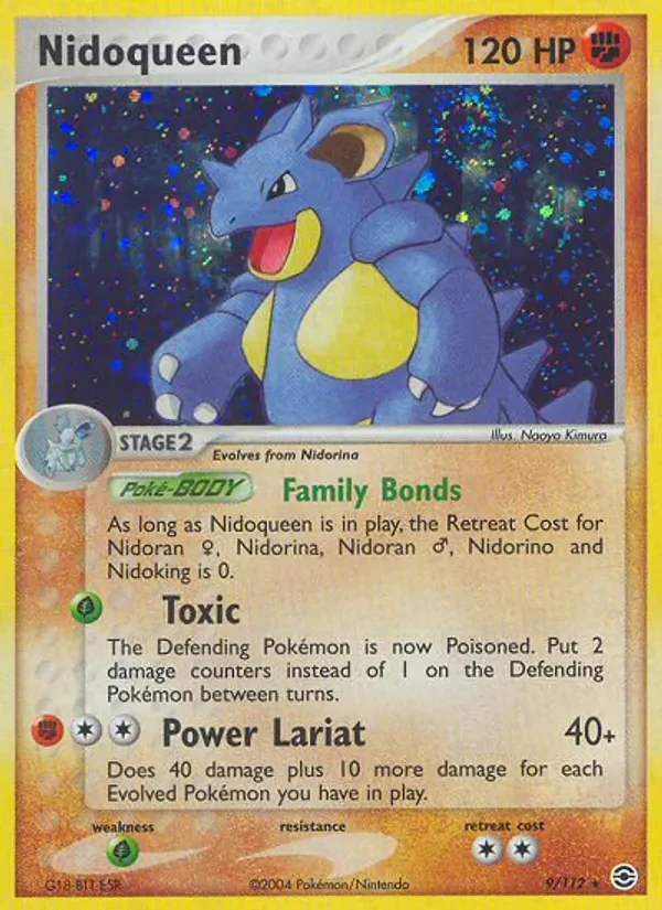 Nidoqueen 9/112 FireRed & LeafGreen Pokémon card