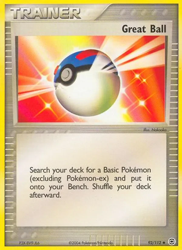 Great Ball 92/112 FireRed & LeafGreen Pokémon Karte