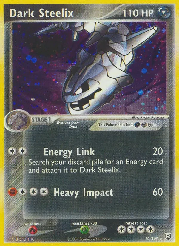 Dark Steelix 10/109 Team Rocket Returns Pokémon card