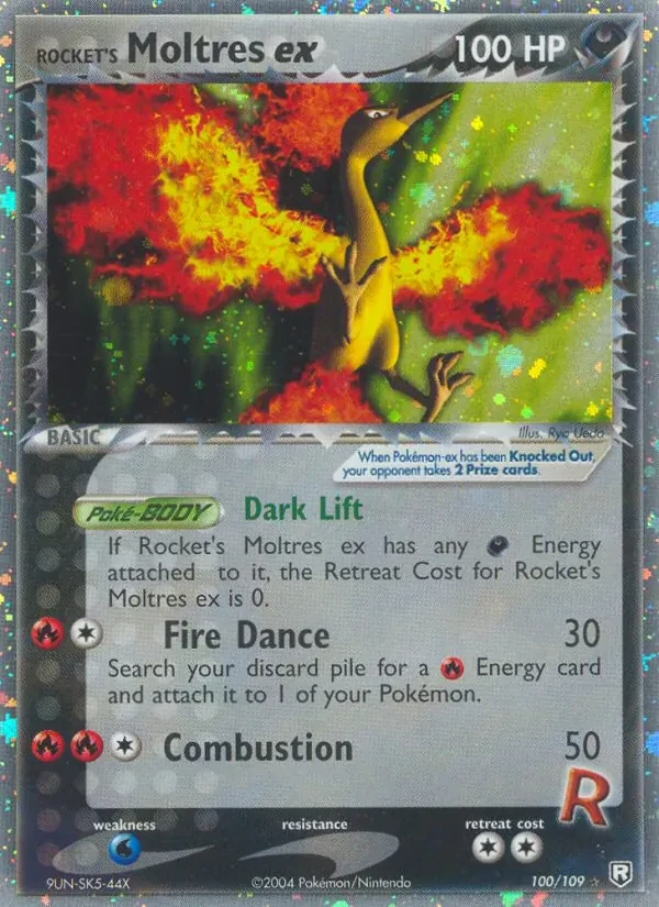 Rocket's Moltres ex 100/109 Team Rocket Returns Pokémon card