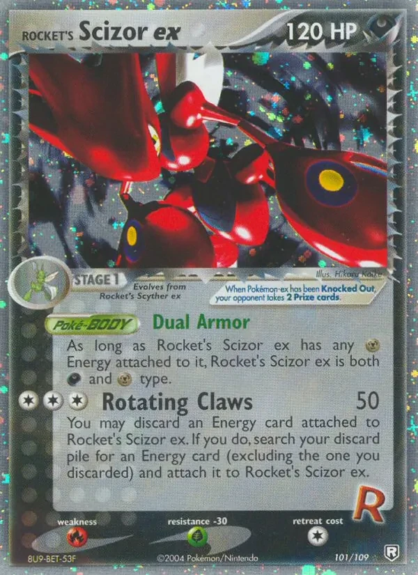 Rocket's Scizor ex 101/109 Team Rocket Returns Pokémon card