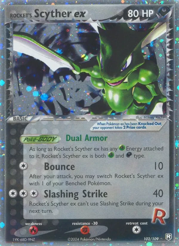 Rocket's Scyther ex 102/109 Team Rocket Returns Pokémon card