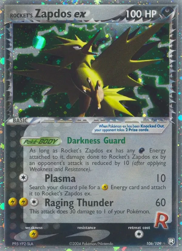 Rocket's Zapdos ex 106/109 Team Rocket Returns Pokémon Karte