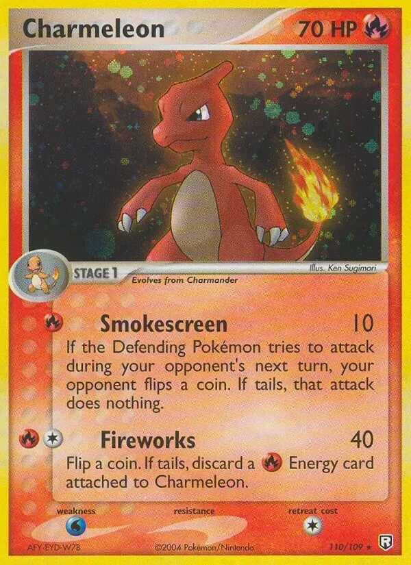 Charmeleon 110/109 Team Rocket Returns Pokémon card