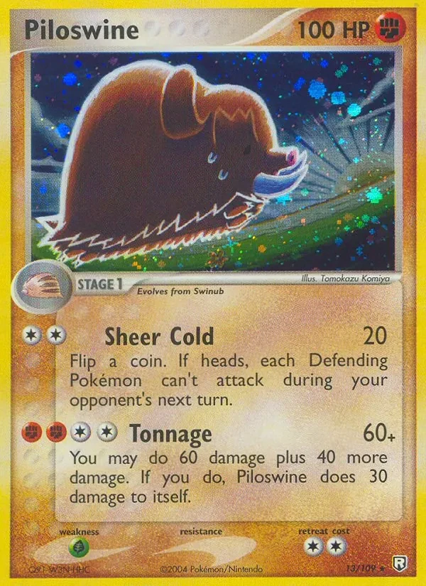 Piloswine 13/109 Team Rocket Returns Pokémon Karte