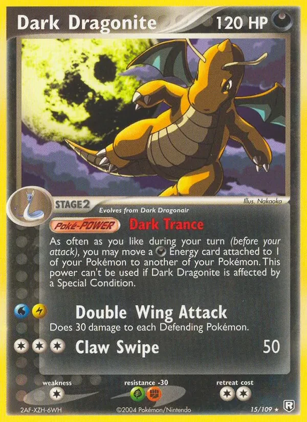 Dark Dragonite 15/109 Team Rocket Returns Pokémon card