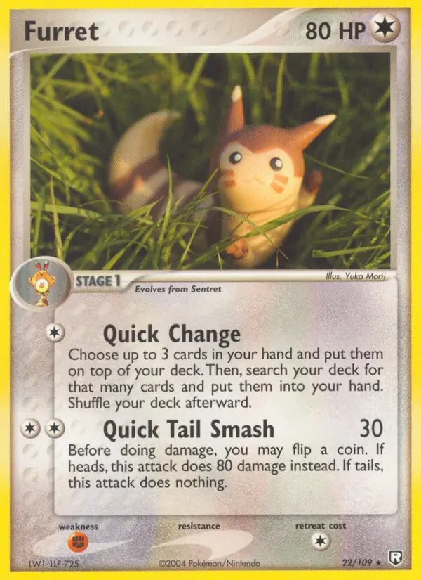 Furret 22/109 Team Rocket Returns Pokémon card