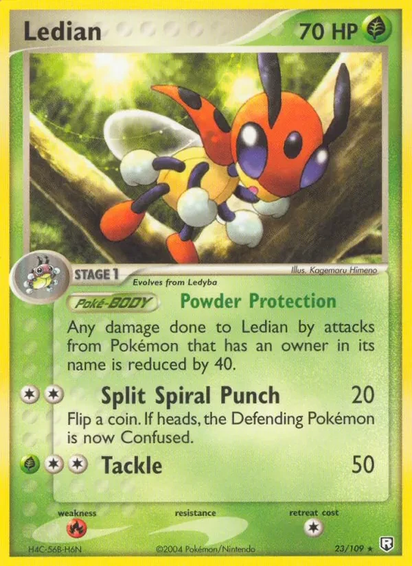 Ledian 23/109 Team Rocket Returns Pokémon card