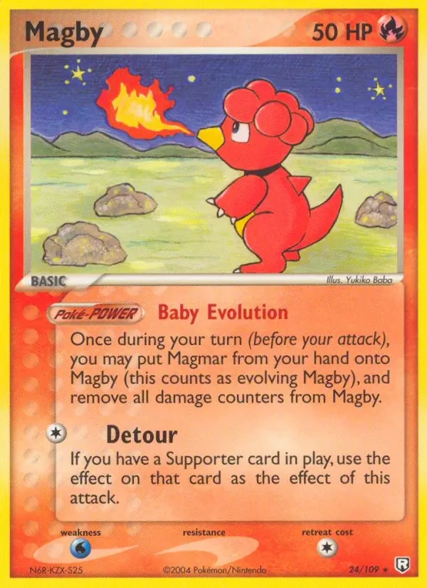 Magby 24/109 Team Rocket Returns Pokémon card