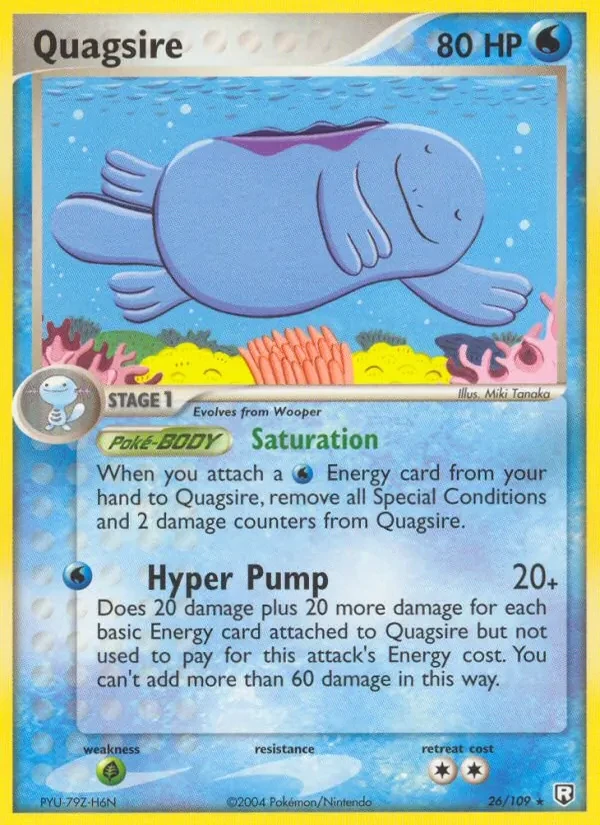 Quagsire 26/109 Team Rocket Returns Pokémon card