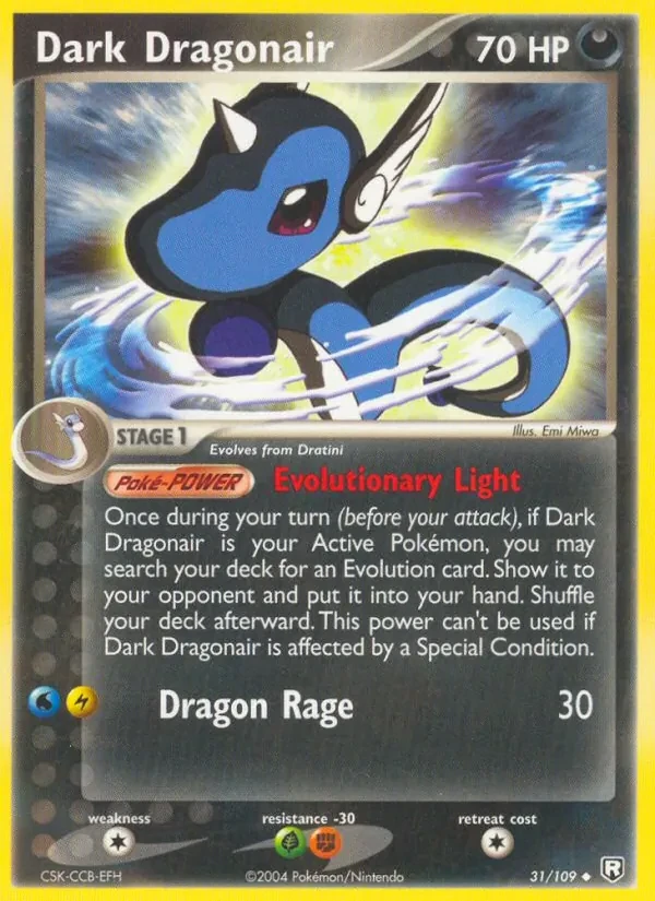 Dark Dragonair 31/109 Team Rocket Returns Pokémon card