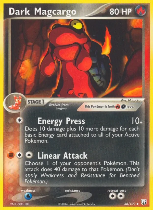 Dark Magcargo 38/109 Team Rocket Returns Pokémon card