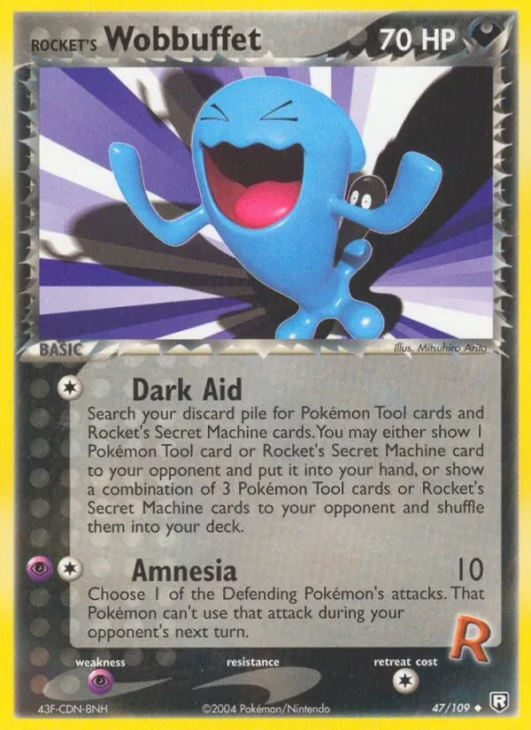 Rocket's Wobbuffet 47/109 Team Rocket Returns Pokémon card
