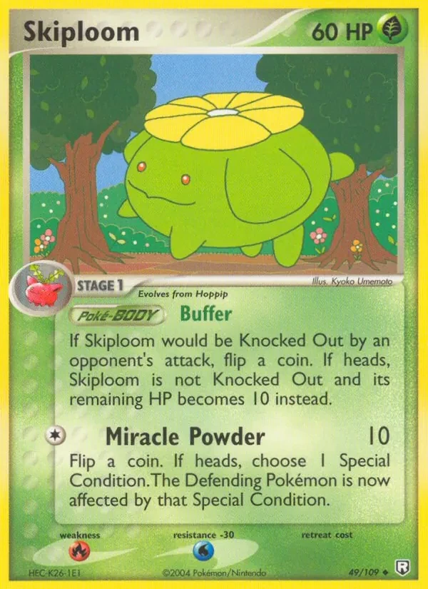 Skiploom 49/109 Team Rocket Returns Pokémon card