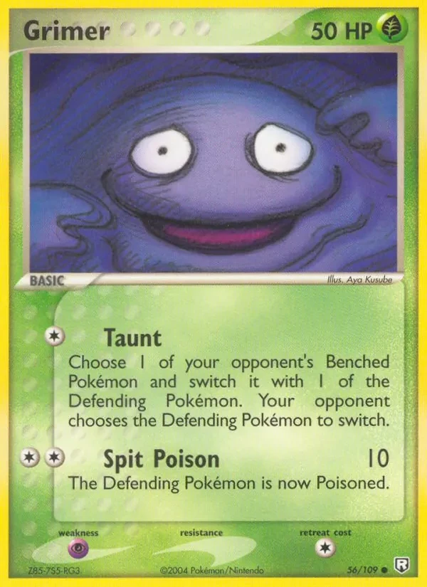 Grimer 56/109 Team Rocket Returns Pokémon card