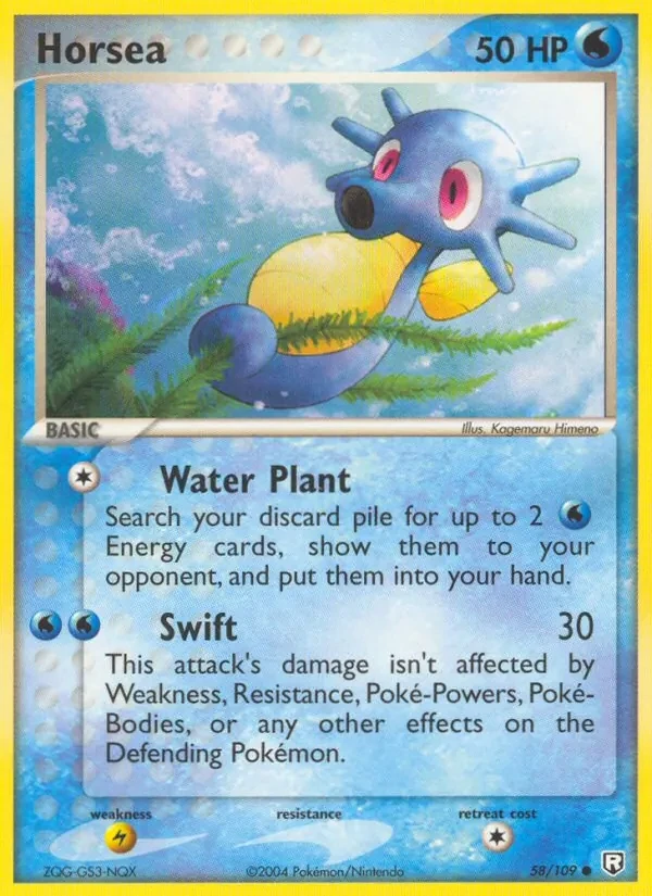 Horsea 58/109 Team Rocket Returns Pokémon card
